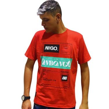 Imagem de Camiseta Onbongo Gling D747A Vermelho-Masculino