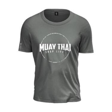 Imagem de Camiseta Muay Thai Circulo Shap Life Lutador Campeonato-Unissex