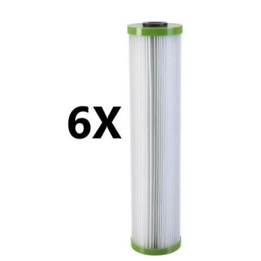 Imagem de Kit 6 Refil Plissado Big 20 X 4,5 Poliester Lavavel Anúncio com variaç