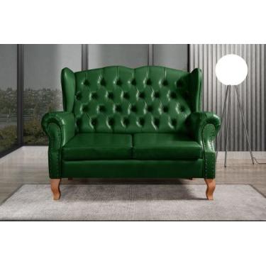 Imagem de Sofá Imperador Namoradeira Chesterfield Retrô Colonial - BELLA DECOR