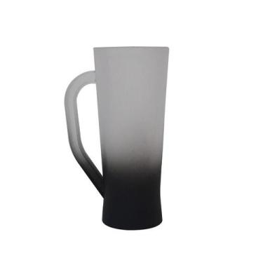 Imagem de Caneca de Chopp Acrilico degradê Slim preta - 430ml - Sil