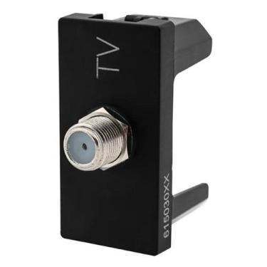 Imagem de Tomada antena tipo f 1m preta 615030pt pial plus+ - LEGRAND