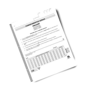 Imagem de Apostila Vestibular Anterior Prova Unicamp 1+2 Fase Gabarito 2018-2022