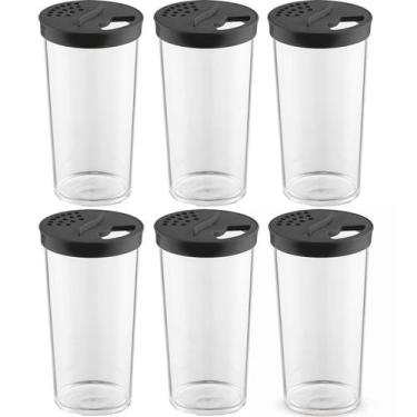 Imagem de Kit 6 Farinheiros Porta Temperos Farofa UZ 500ml Condimentos com Tampa