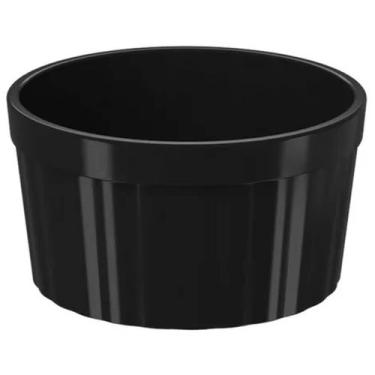 Imagem de Ramekim Preto 150ml Molheira Brinox Pote Molho Potinho Petiscos Pequen