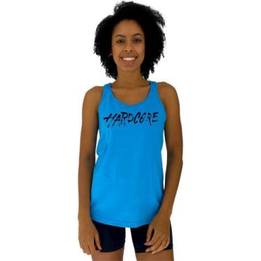Imagem de Regata Feminina Recorte Nadador MXD Conceito Hardcore, GG, Azul piscin