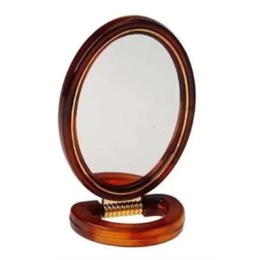 Imagem de ESPELHO DE MESA DUPLA FACE COM AUMENTO DOBRÁVEL - InterPonte