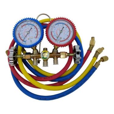 Imagem de Conjunto Manifold 1/4 Com Mangueira 90CM R22 R134 R404 Suryha 80150.03