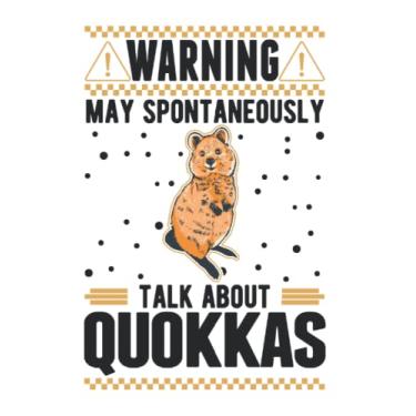 Imagem de Quokka Notizbuch: May spontaneously talk about Quokkas / 6x9 Zoll / 120 karierte Seiten
