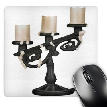 Imagem de 3dRose Mouse pad 20,3 x 20,3 x 0,63 cm, candelabro assustador de Halloween (mp_131357_1)