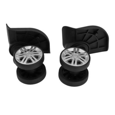Imagem de 1 par As Rodas Mala Bagagem, Roda Rolamento Tranquila e Suave Com Peças Reparo, Tronco Universal Rodízio Substituto de Peça de Peças para a Mala de Bagagem Carrinho de Malas
