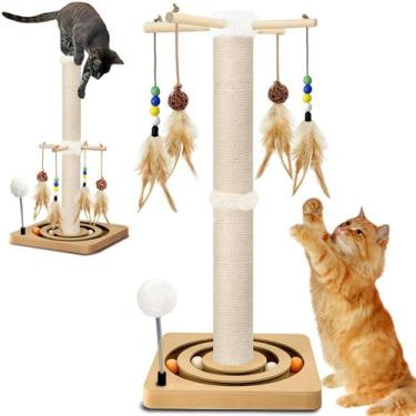 Imagem de Rascunhador para Gatos PAROTO com Sisal e Brinquedos
