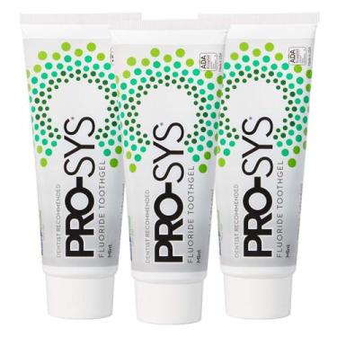 Imagem de Pasta de Dente PRO-SYS - Gel de Flúor de Menta (120ml - Pacote com 3 U