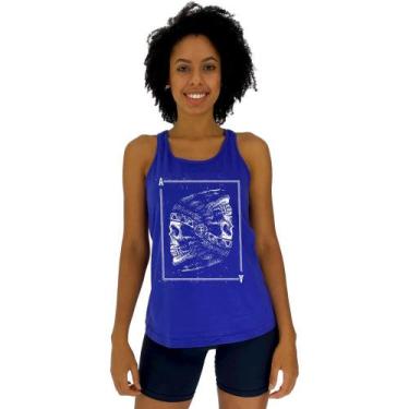 Imagem de Regata Feminina Recorte Nadador MXD Conceito Ás Indígena, G, Azul