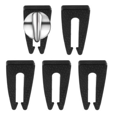 Imagem de HUAREW Pacote com 5 travas de botão de fogão, trava de botão de fogão a gás, trava de forno, tampas de botão de fogão a gás para segurança infantil, evita que crianças ou animais de estimação liguem