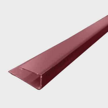 Imagem de Kit 10 Caixas com 150 M Acabamento Perfil u Cedrinho para Forro Pvc 8mmx3cmx3,00m cedrinho