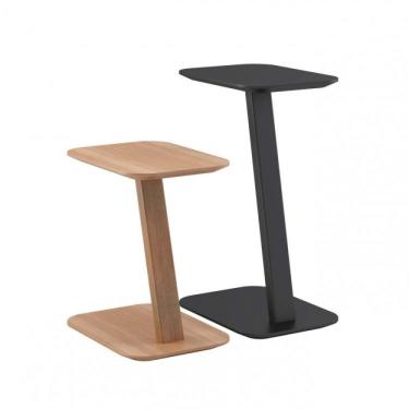 Imagem de Conjunto 2 Mesas Laterais Delta Volttoni Preto/natural