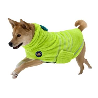 Imagem de DERPYCHAPPY Toalha de banho premium para cães – Roupão de microfibra super absorvente para cães e gatos pequenos, médios e grandes – Toalhas elegantes e aconchegantes de secagem rápida para animais de