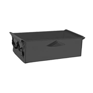 Imagem de Ｂｅｓｇａ Forro para carrinho de acampamento Wagon Liner, bolsa interna dobrável em tecido Oxford para carrinho de compras, para jardim, compras, compras, Preto 80cmx46cmx27cm