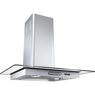 Imagem de Coifa de Parede Vidro Reto Slim Inox 4 e 6 Bocas 80cm - Fogatti