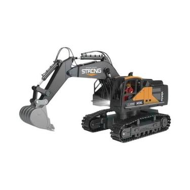 Imagem de Escavadeira RC Com Controle Remoto 16CH Com Luzes LED Simulação De Mús