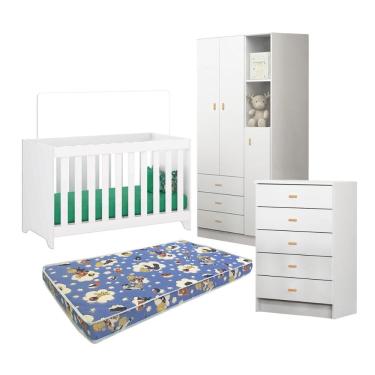 Imagem de Berço colchão Cômod Guarda Ro Ditália BBI51 BB120 BB322 Cozy