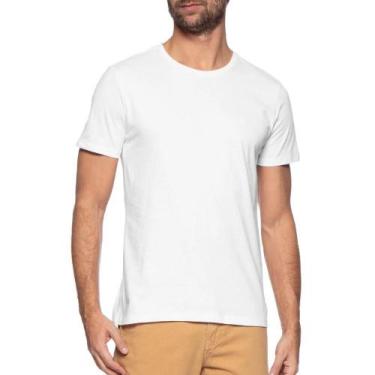 Imagem de Camiseta Manga Curta Branca Lisa - SLC, M