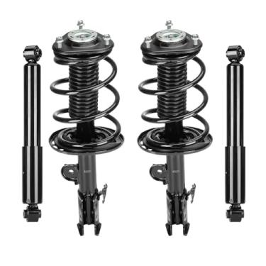 Imagem de Conjunto de amortecedor dianteiro e traseiro com mola helicoidal para Toyota RAV4 2006-2012 Não serve para modelos 3,5L, substitui 172275 172276 349024, esquerda e direita, 4 peças