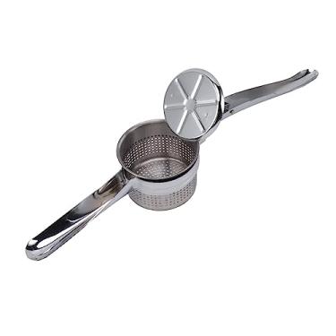 Imagem de ZJchao Potata Ricer Masher, Espremedor de Alimentos de Aço Inoxidável para Vegetais de Frutas, Fáceis de Limpar, Ricador de Batata Com Alça Manual para Cozinha