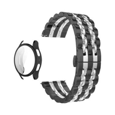 Imagem de Pulseira De Aço Inoxidável Para Samsung Galaxy Watch 40 44mm Com Prote