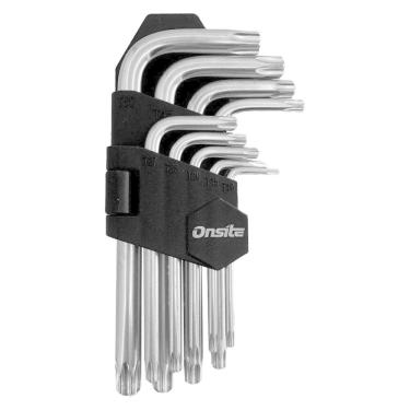 Imagem de Jogo Chave Allen Torx T10 Á T50 Com 9 Peças 702686 - Onsite