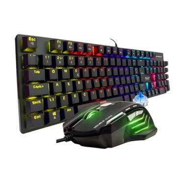 Imagem de Combo Gamer Teclado + Mouse Anubis V4 RGB 7 Botões Switch Low Profile Ergonômico