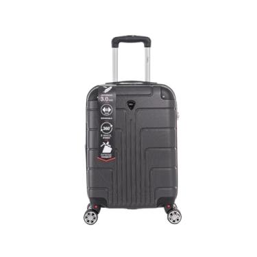 Imagem de Mala Bordo Padrão Anac Expansor Rodas 360º Zíper Antifurto (GRAFITE)