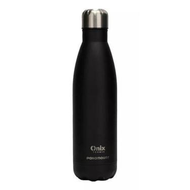 Imagem de Garrafa Térmica 500 Ml Em Aço Inox Inquebrável 12Hrs Preto