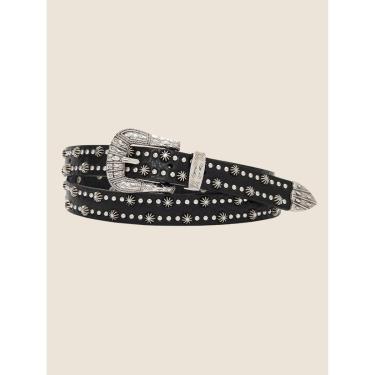 Imagem de Cinto Feminino Fino Western Tachinhas Ponteira Metal Premium-Feminino