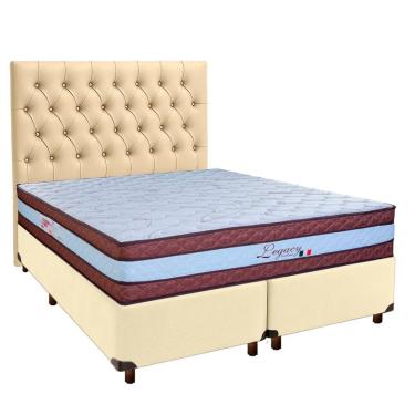 Imagem de Kit Cama Box + Cabeceira + Colchão Queen Molas Ensacadas - Legaccy - Paropas