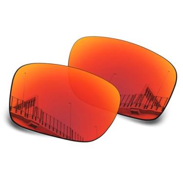 Imagem de Well-aimed Lentes de reposição polarizadas juvenis de 1,5 mm para óculos de sol Oakley Kids Holbrook XS, antiarranhões, resistente a impactos, Irídio vermelho polarizado - 1,5 mm, One Size