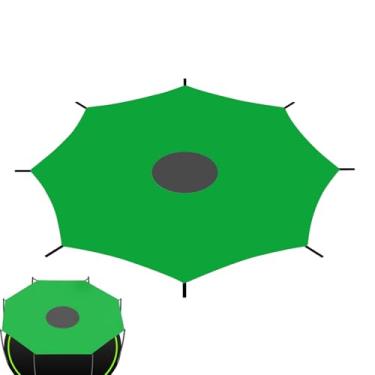 Imagem de Dossel de trampolim | Cobertura de trampolim para toldo - Cobertura de barraca dobrável impermeável resistente a rasgos para pátio esportivo e quintal