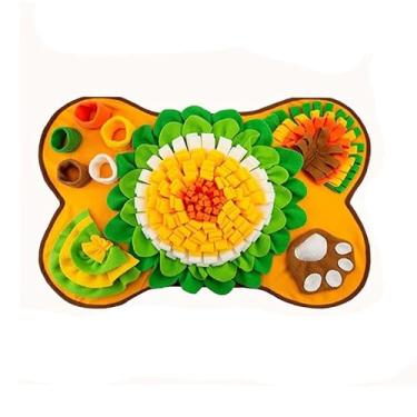 Imagem de Tapete Snuffle para Cães - Brinquedos Interativos Tédio e Estimulação Mental Comida Incentivar Habilidades Naturais de Forrageio Treinamento Liberação Estresse Pequenos Médios
