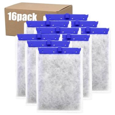 Imagem de pewyoke Pacote com 16 cartuchos de filtro de aquário grandes - Compatível com filtro Whisper Bag para modelos 20i, 40i/IQ20, 30, 45, 60/PF20, 30, 40, 60
