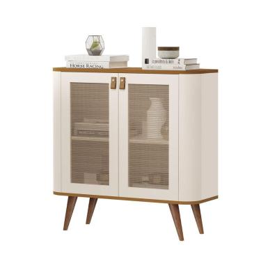 Imagem de Buffet Aparador Jb Jutai New Luxo Off White Com Nature - Moveis Jb