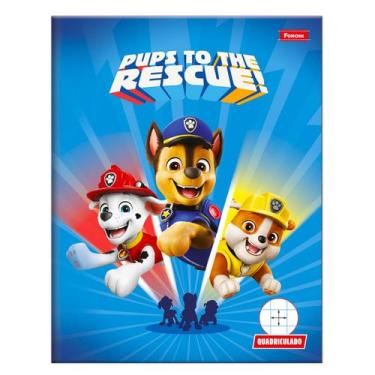 Imagem de Caderno quadriculado 1x1 Patrulha Canina 40 fls Foroni