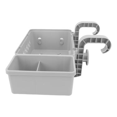 Imagem de Mingzhe Cesta de Armazenamento à Beira da Piscina Organizador de Brinquedos Piscina Acima Dos Acessórios do (Cinza)