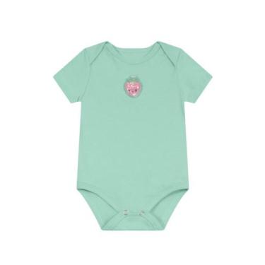 Imagem de Body bebê menina de moranguinho Brandili Baby, G, Azul