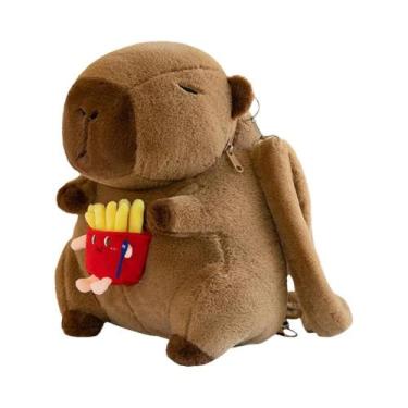 Imagem de Mochila Mini De Pelúcia Capybara Para Meninas, Bolsa Transversal Diver