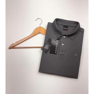 Imagem de Camisa Polo Aramis Masculino Piquet Basic, Grafite, M