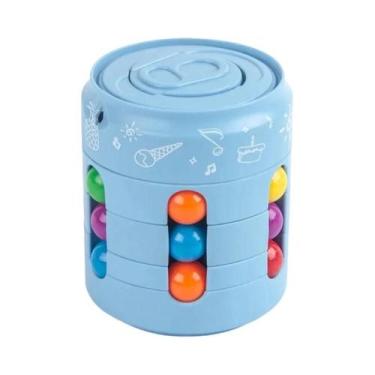 Imagem de Cubo Giratório Quebra-Cabeça De Grãos: Jogo Antiestresse Para Crianças