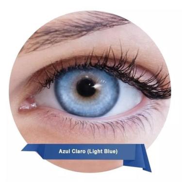 Imagem de Lentes de Contato Lunare Anual Sem Grau com Renu - Bausch & Lomb, AZUL