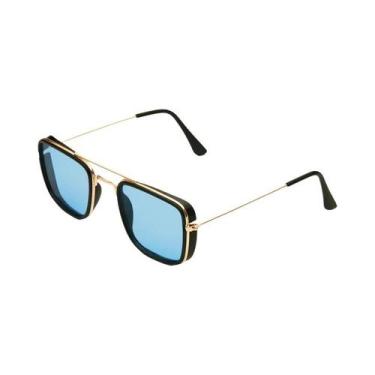 Imagem de Óculos De Sol Pequenos Com Armação Metálica Quadrada, Proteção UV, Est