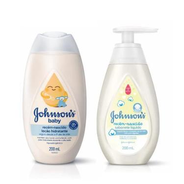 Imagem de Kit Recém Nascido Johnson Loção Hidratante + Sabonete Líquido - Johnso